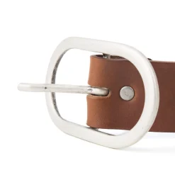 Shop Ceinture large cuir marron Femme Ceintures