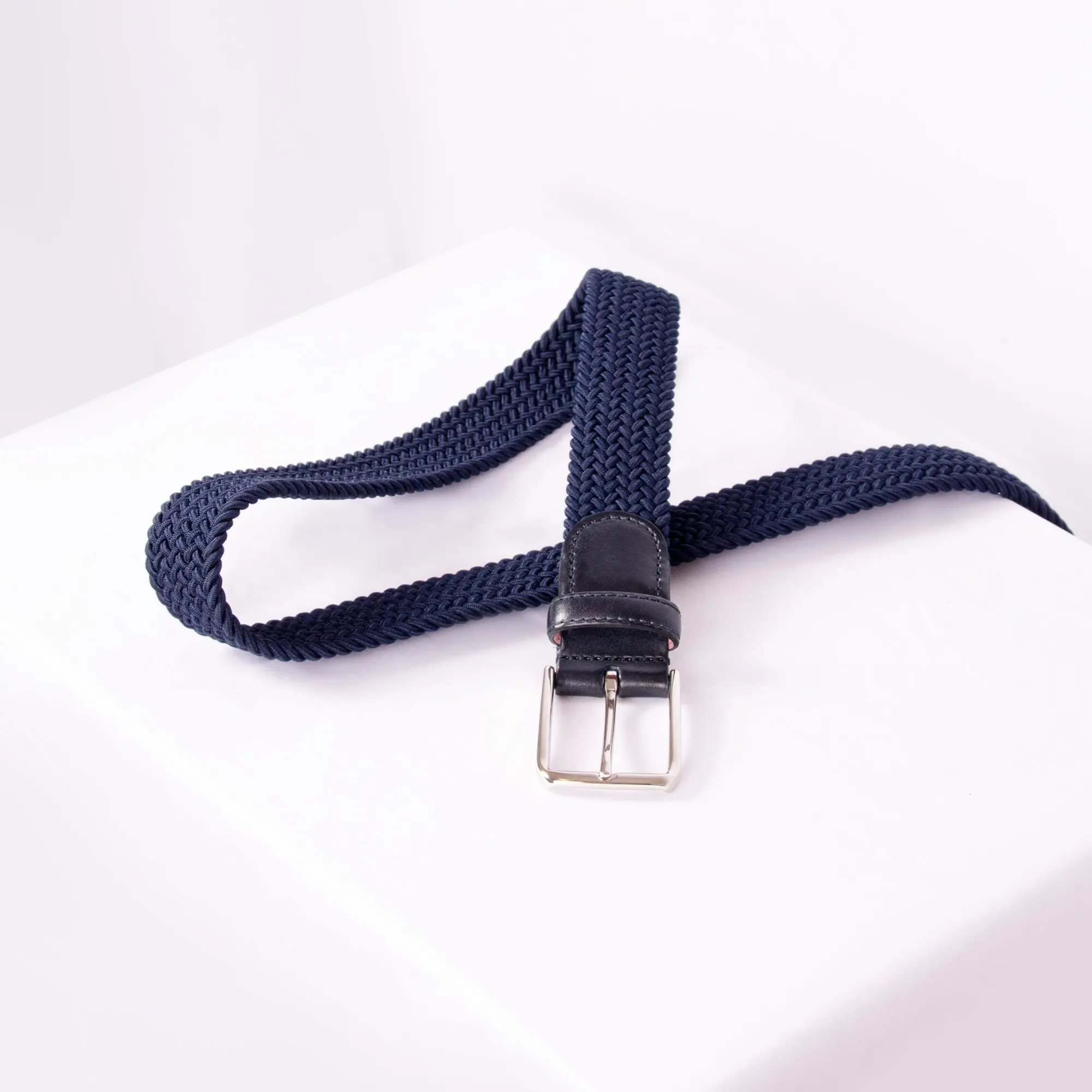 Shop Ceinture tressée bleue Homme Ceintures