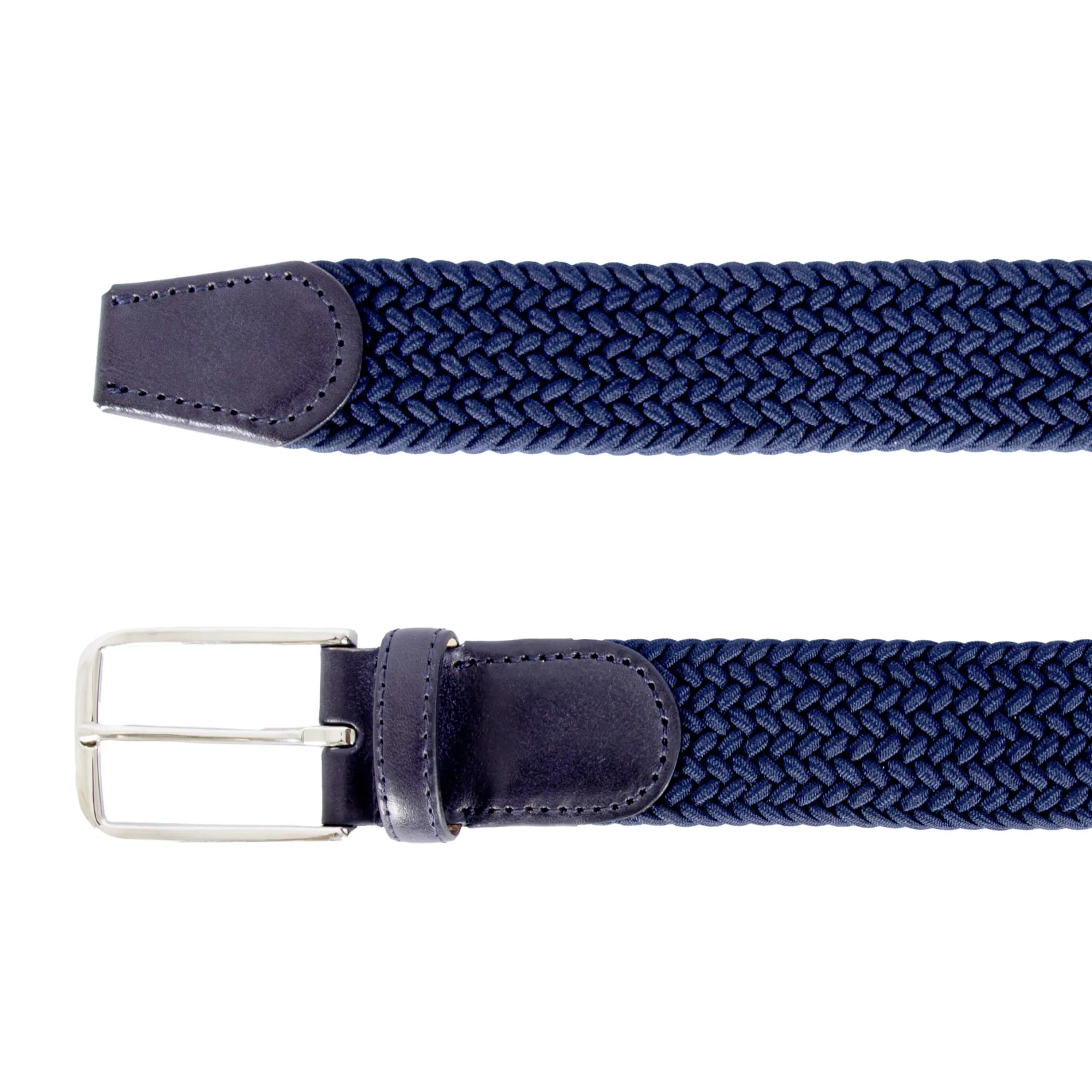 Shop Ceinture tressée bleue Homme Ceintures