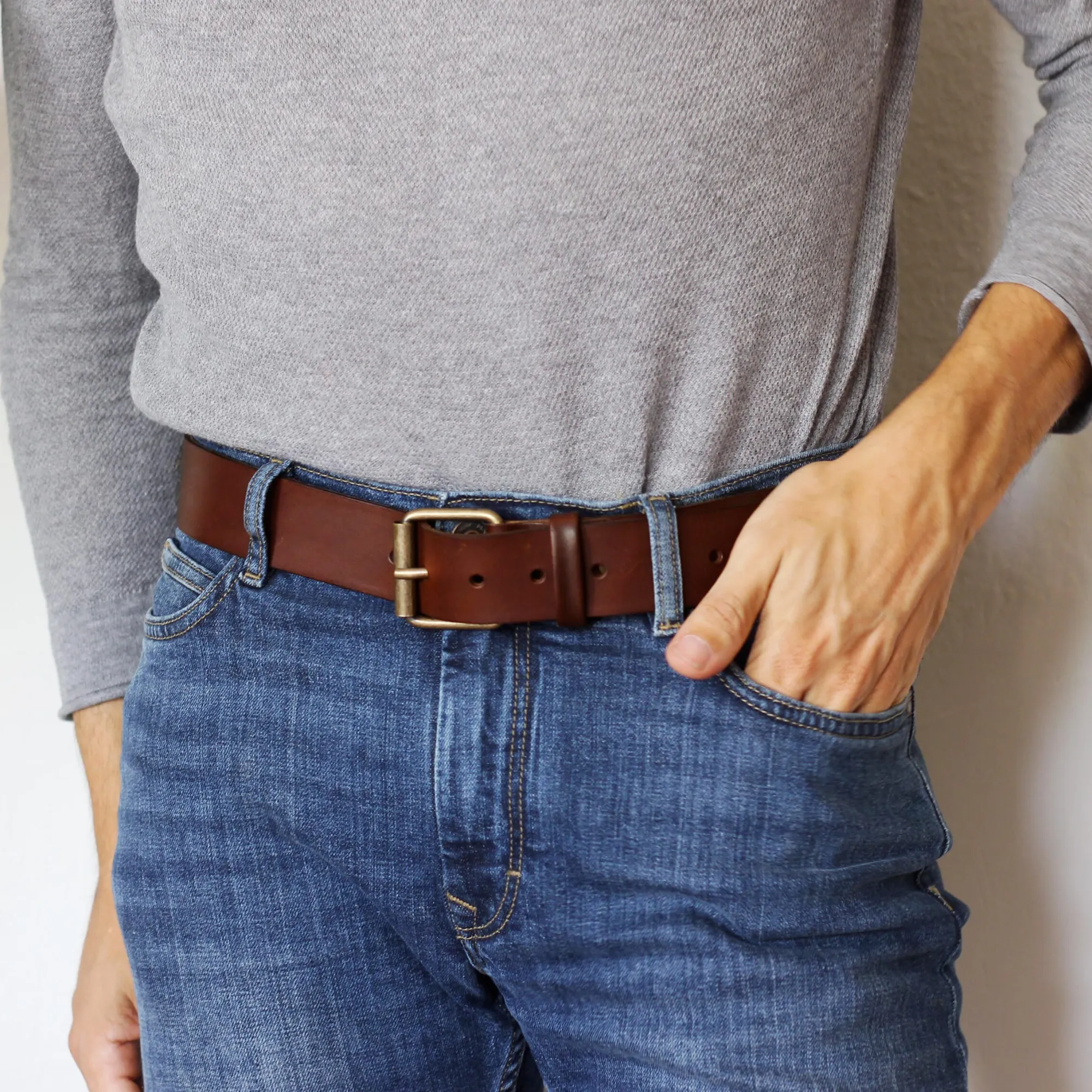 Hot Ceinture week-end cuir Homme Ceintures