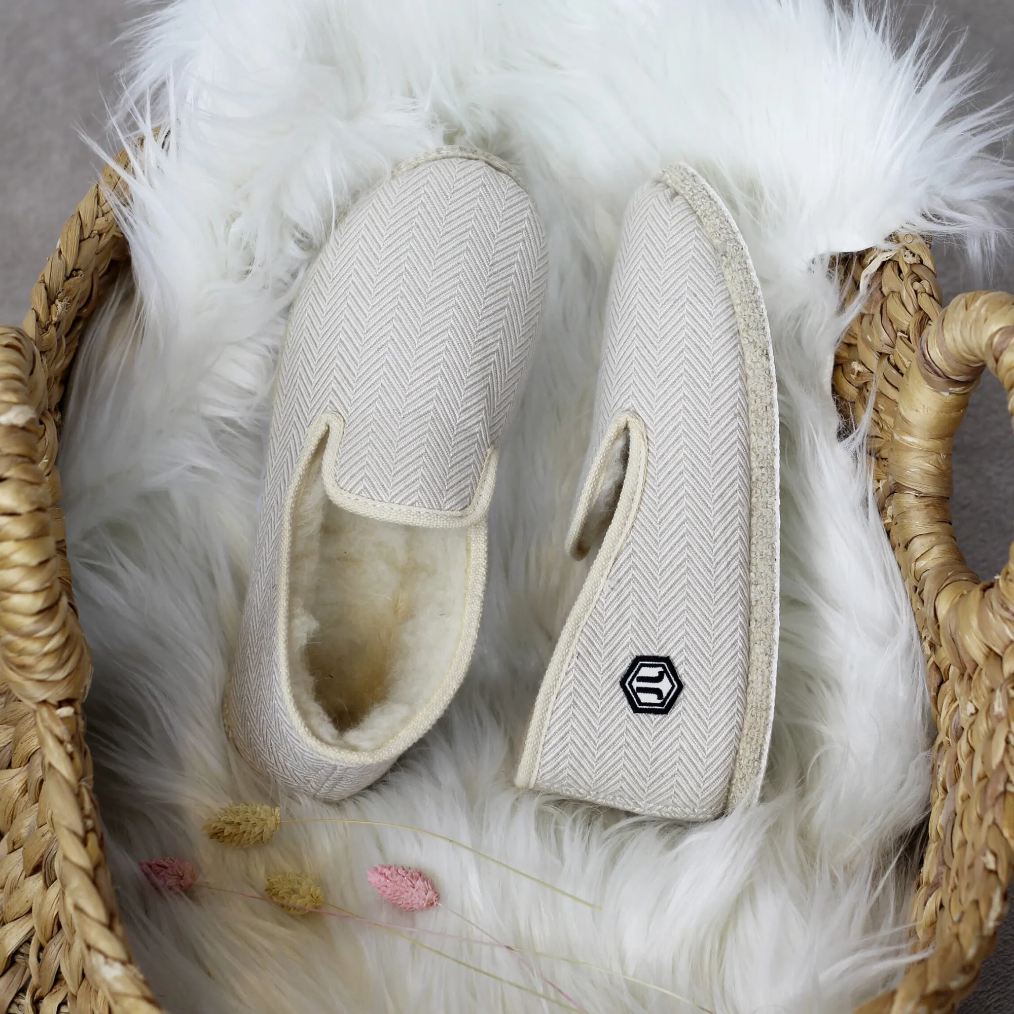 Sale Charentaises tradition blanc beige Femme Charentaises