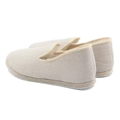 Sale Charentaises tradition blanc beige Femme Charentaises