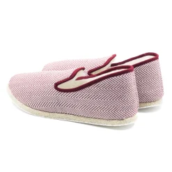 Shop Charentaises tradition blanc rouge Femme Charentaises|Charentaises
