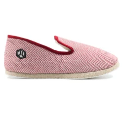 Shop Charentaises tradition blanc rouge Femme Charentaises|Charentaises