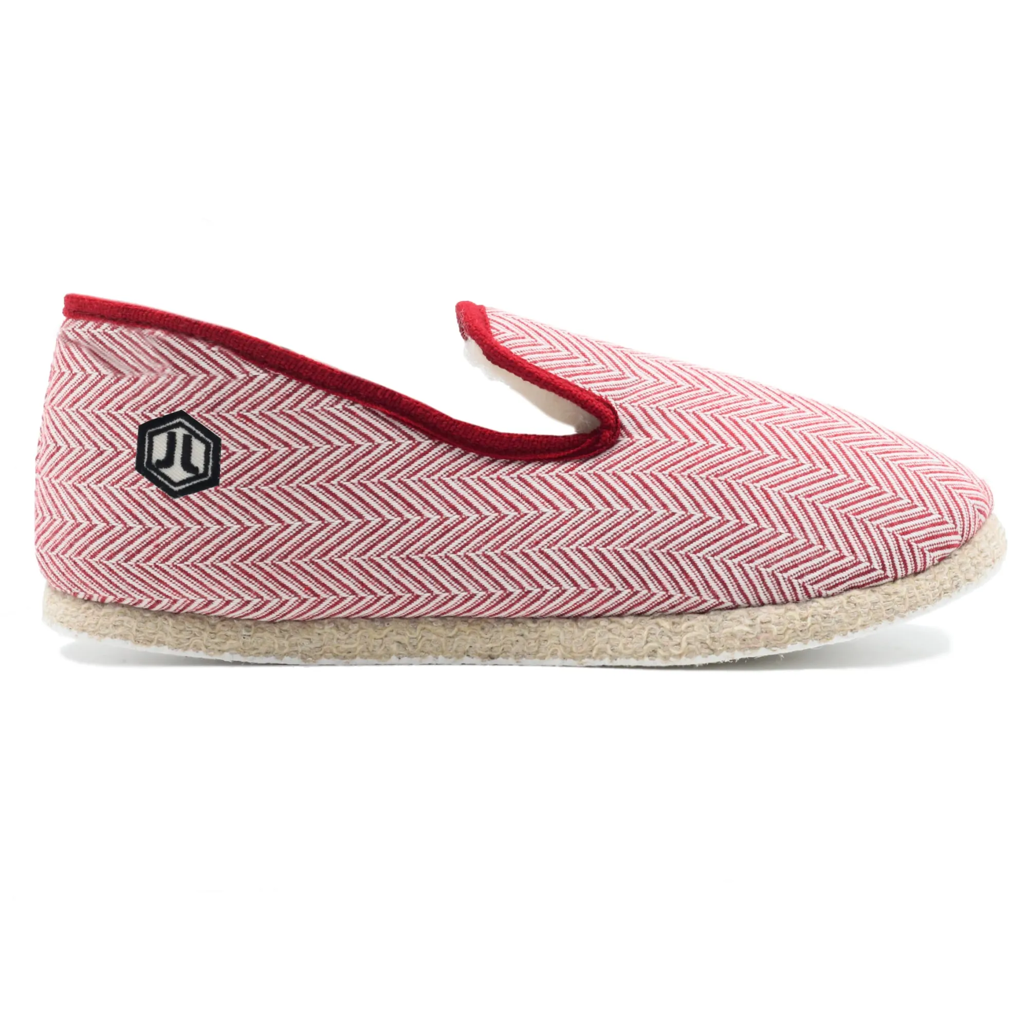 Shop Charentaises tradition blanc rouge Femme Charentaises|Charentaises