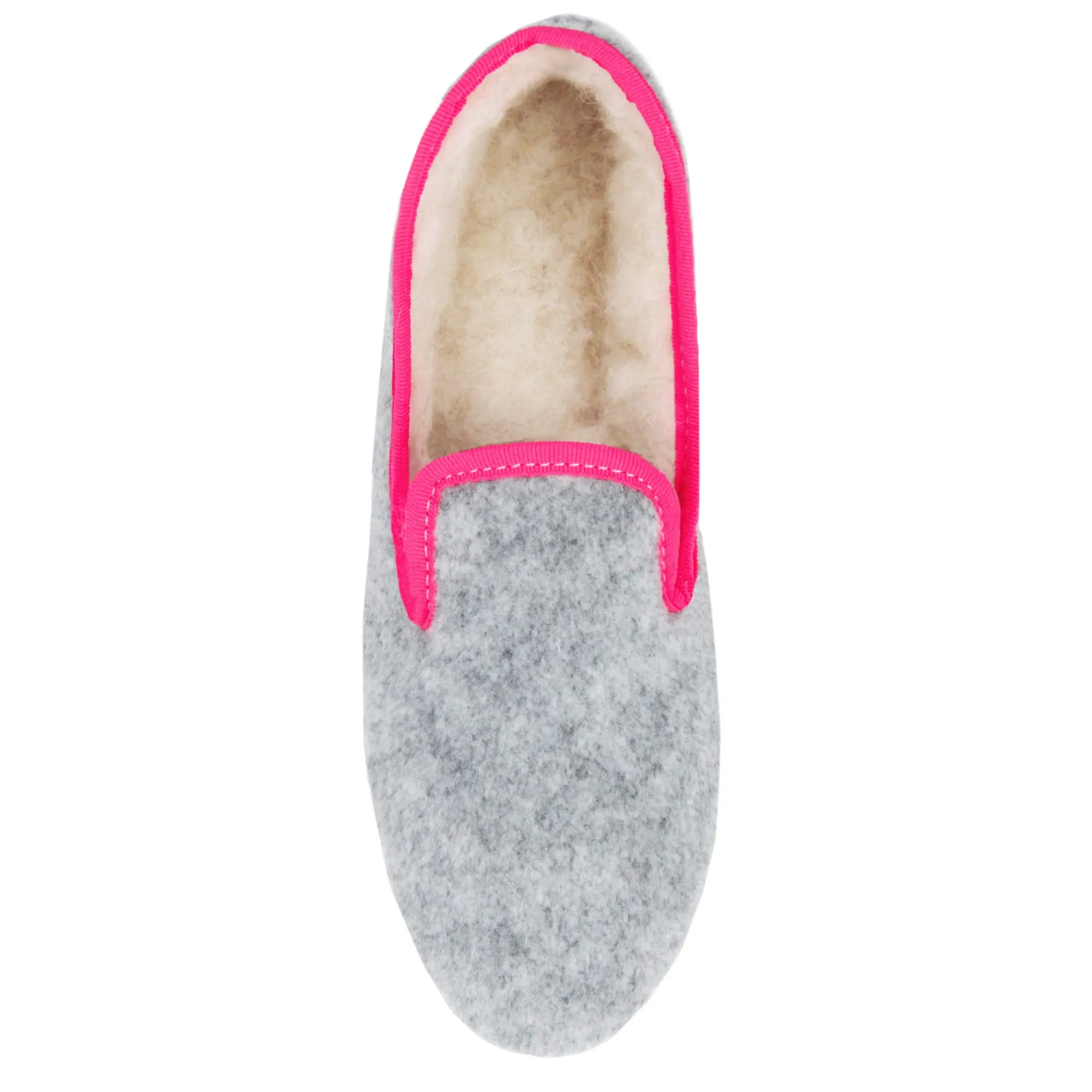 Hot Charentaises tradition gris rose Femme Charentaises|Charentaises