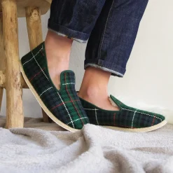 Discount Charentaises tradition vert Femme Charentaises|Charentaises