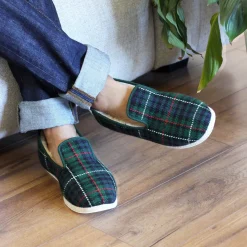 Discount Charentaises tradition vert Femme Charentaises|Charentaises