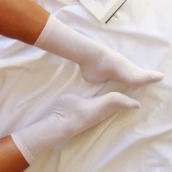 Cheap Chaussettes lurex blanc argenté Femme Chaussettes