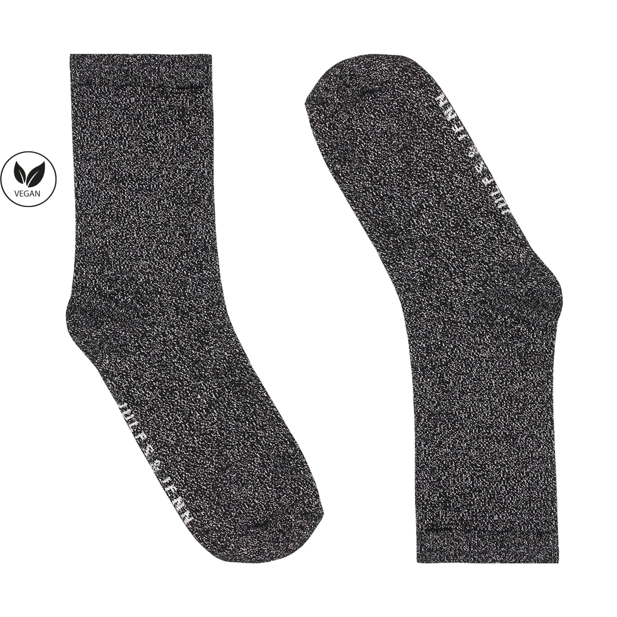 Shop Chaussettes lurex noir argenté Femme Chaussettes