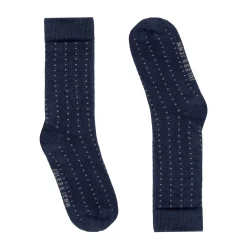 Best Chaussettes mini pois coton bleu gris Homme Chaussettes