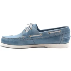 Store Chaussures bateau cuir bleu clair Homme Chaussures Bateau
