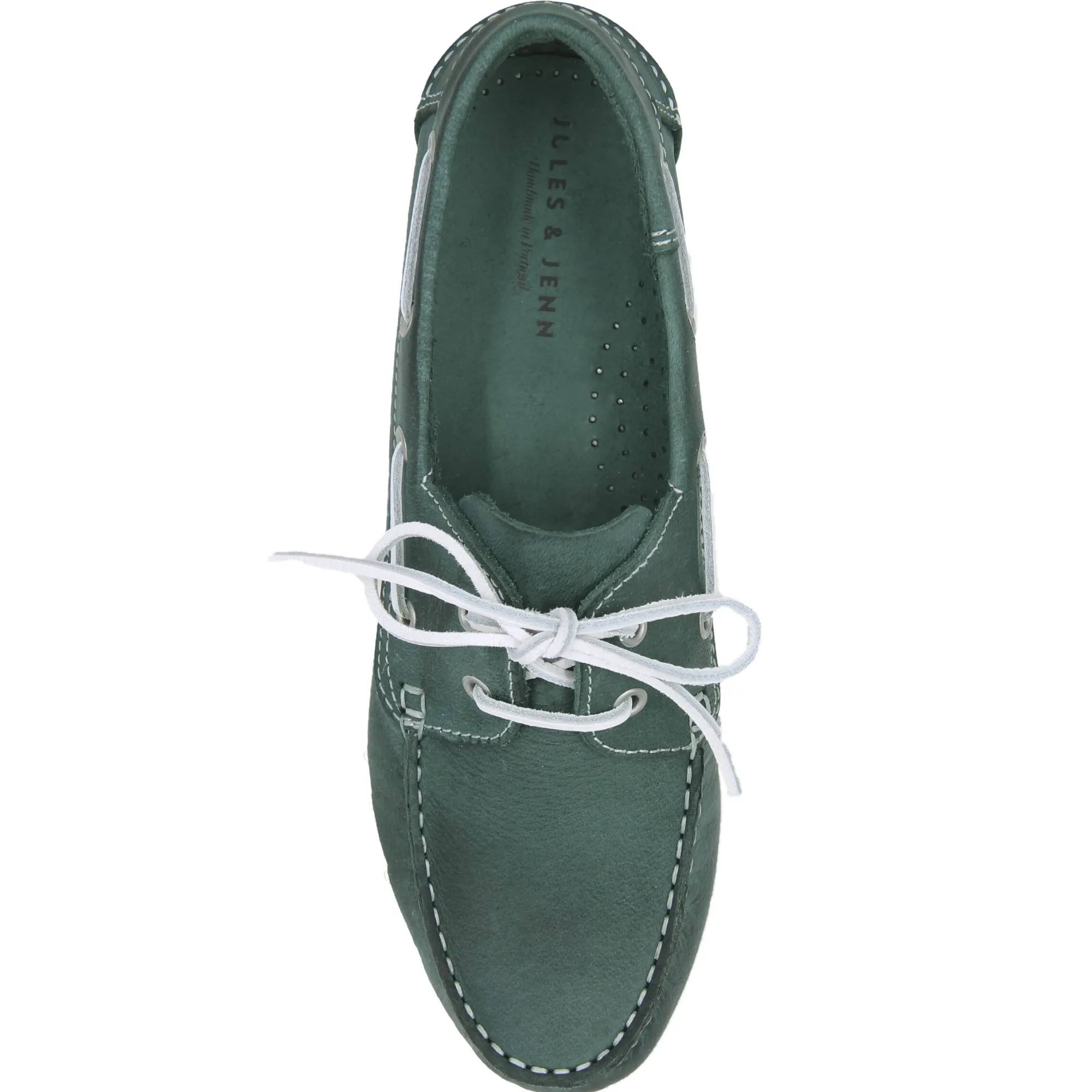 Fashion Chaussures bateau cuir vert Homme Fins De Série Solidaires