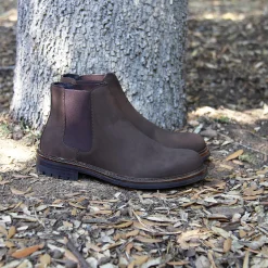 Clearance Chelsea basse cuir nubuck Homme Boots