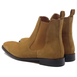 Cheap Chelsea boots cuir daim Homme Fins De Série Solidaires