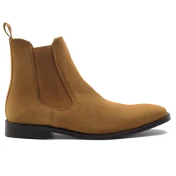 Cheap Chelsea boots cuir daim Homme Fins De Série Solidaires