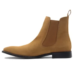 Cheap Chelsea boots cuir daim Homme Fins De Série Solidaires