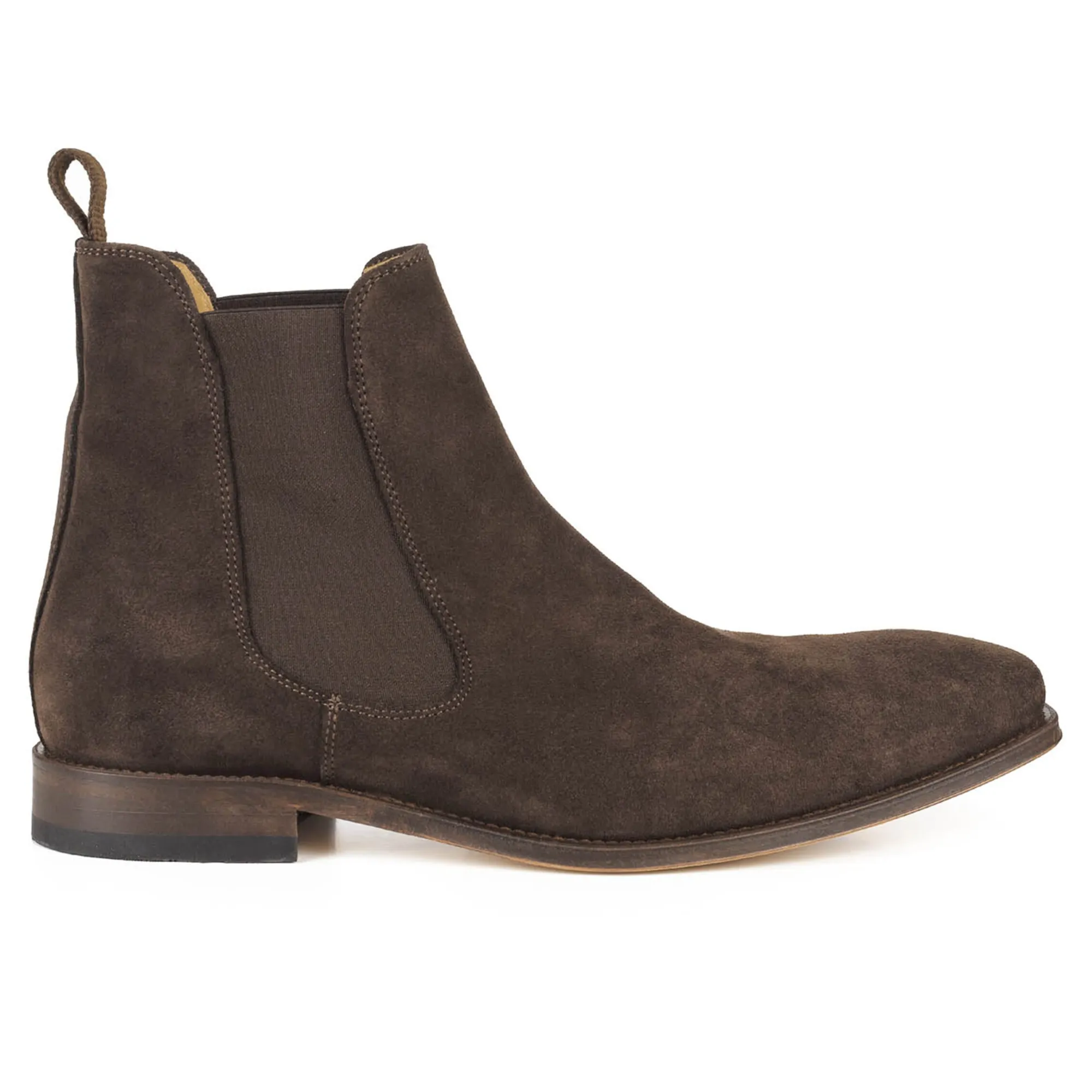 Sale Chelsea boots cuir daim Homme Fins De Série Solidaires