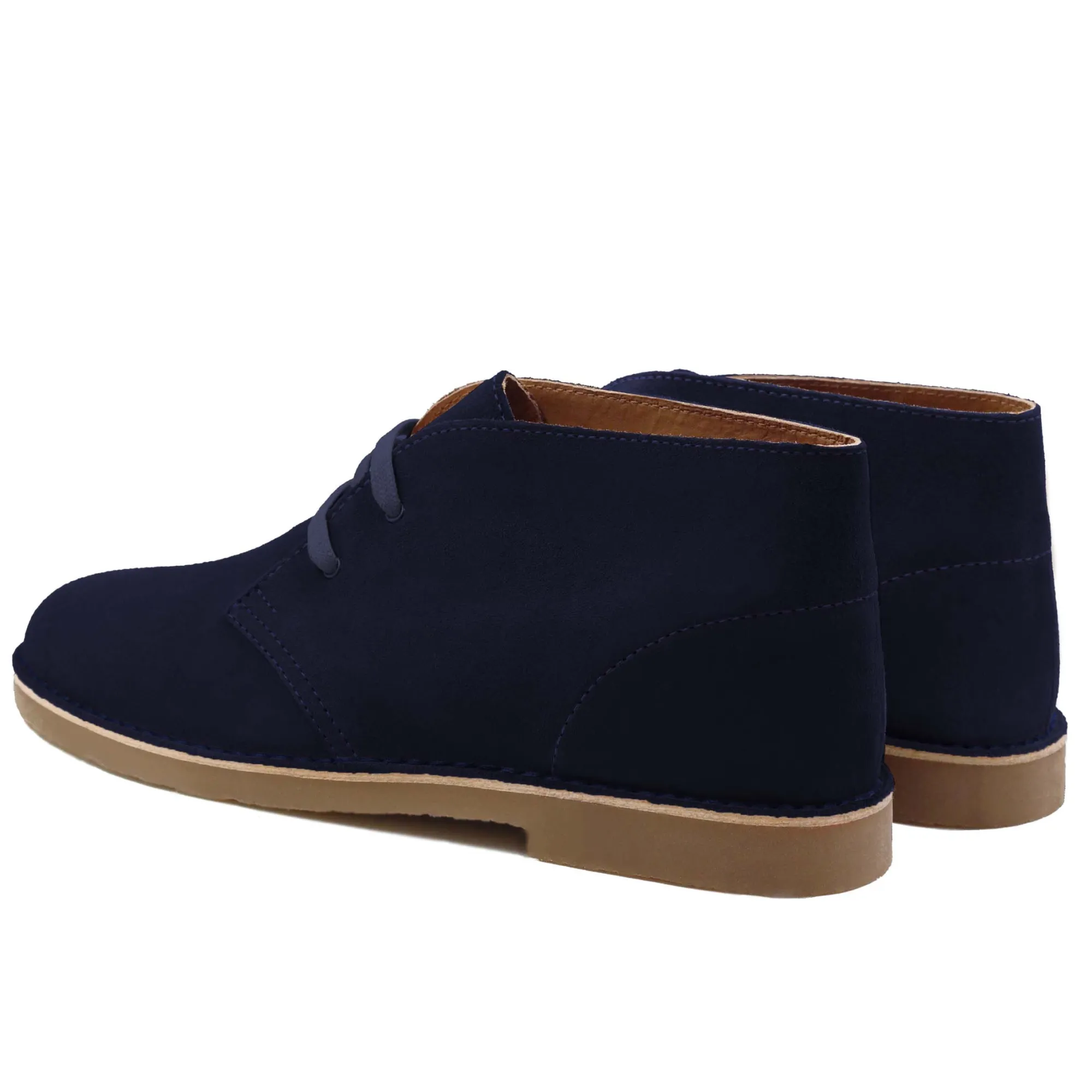 Discount Chukka boots cuir daim bleu Homme Boots