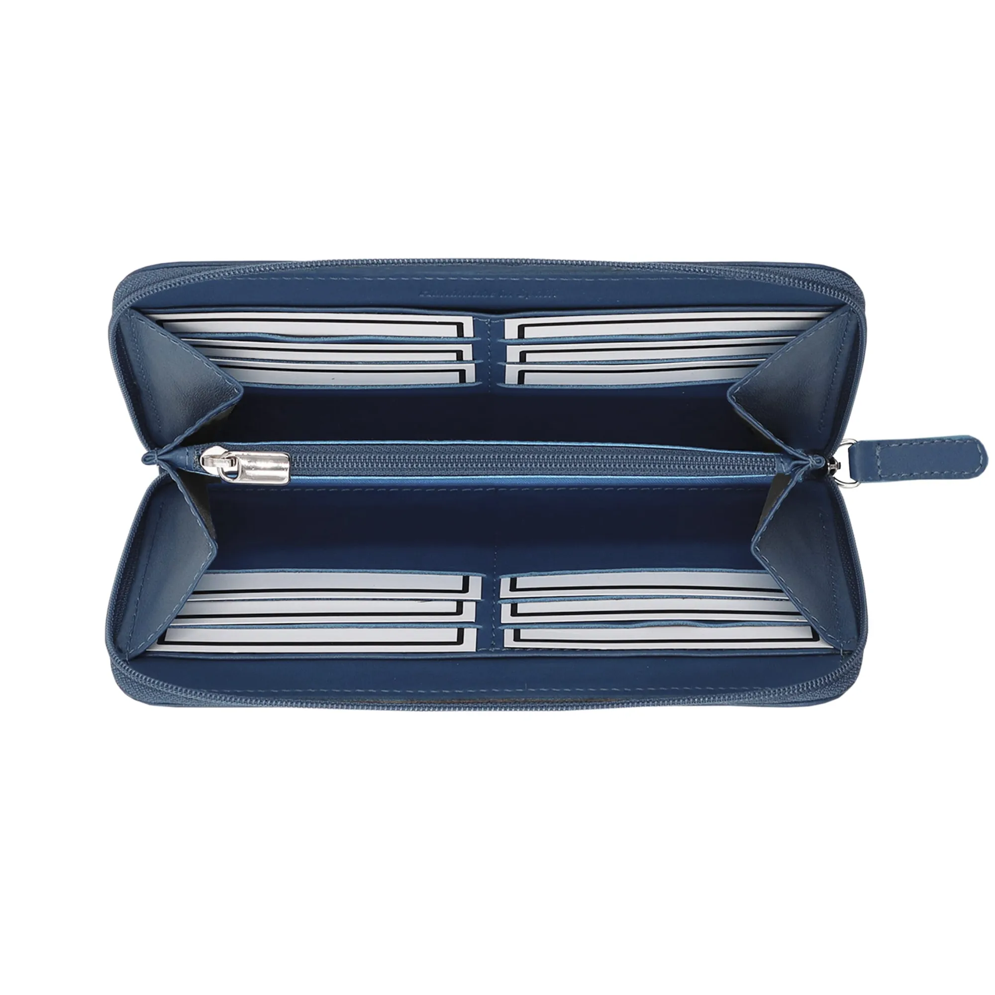 Clearance Compagnon cuir bleu royal Femme Petite Maroquinerie