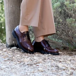 Online Derbies cuir brillant Femme Mocassins & Derbies