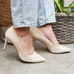 Discount Escarpins cuir daim Femme Escarpins