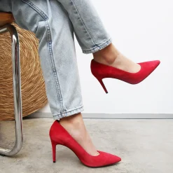Discount Escarpins cuir daim Femme Escarpins