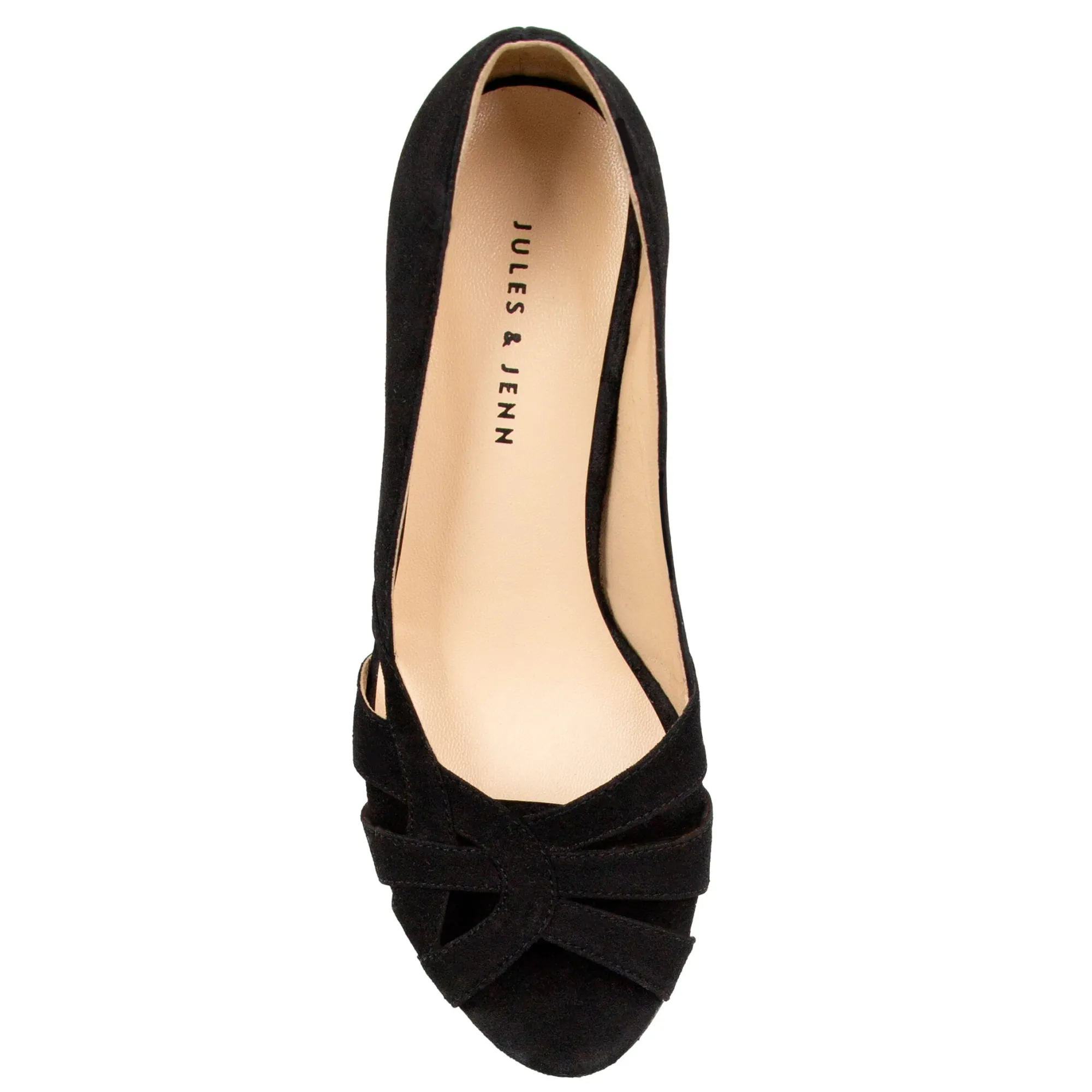 Cheap Escarpins découpe cuir daim Femme Sandales|Escarpins