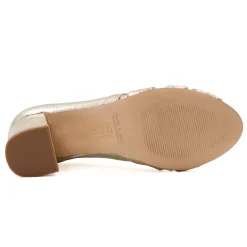 Clearance Escarpins découpe cuir Femme Sandales|Escarpins