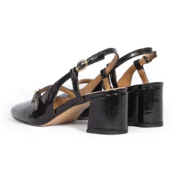 Best Sale Escarpins slingback cuir vernis Femme Sandales|Escarpins