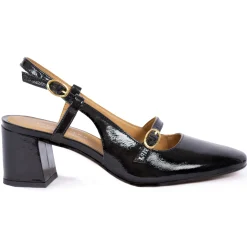 Best Sale Escarpins slingback cuir vernis Femme Sandales|Escarpins