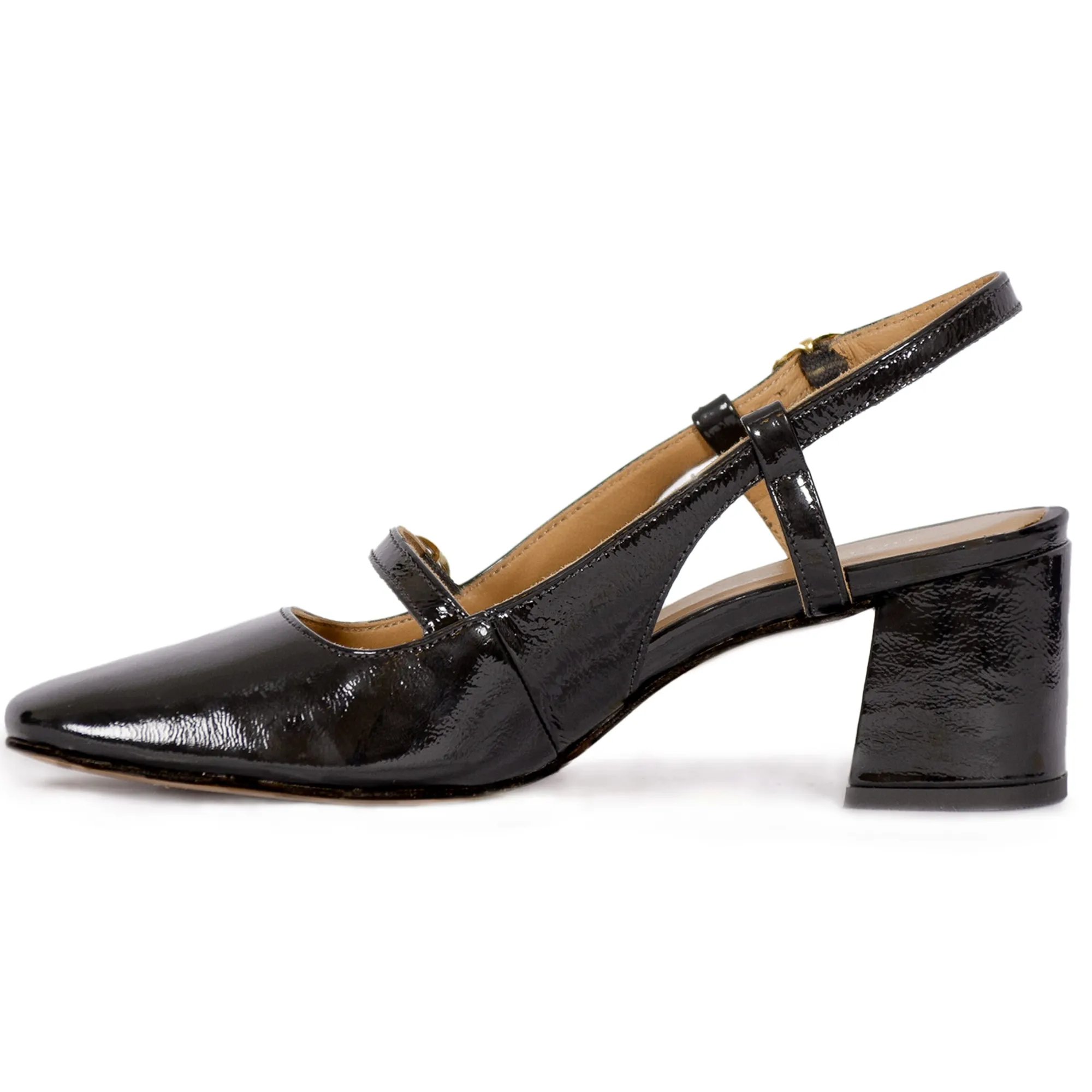 Best Sale Escarpins slingback cuir vernis Femme Sandales|Escarpins