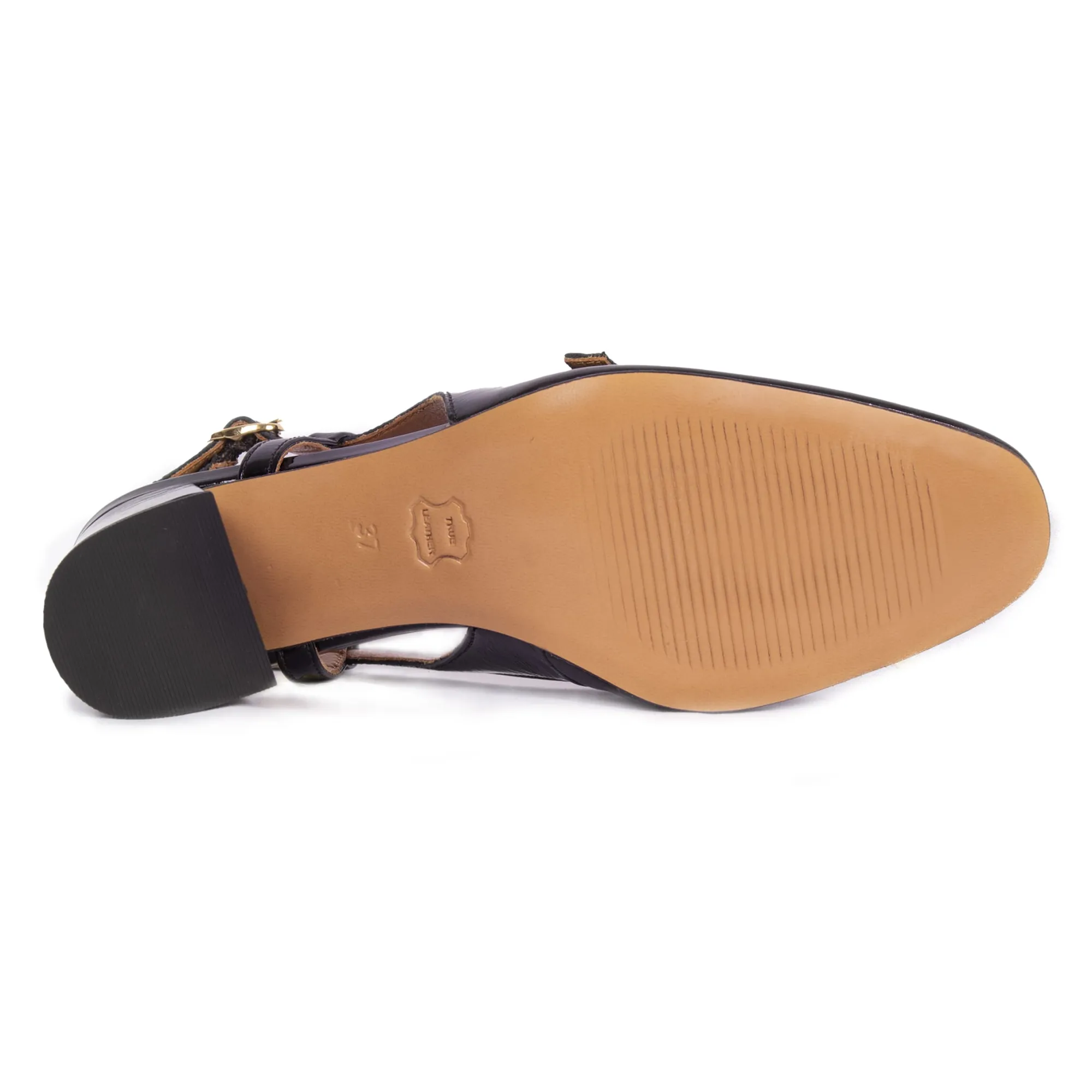 Best Sale Escarpins slingback cuir vernis Femme Sandales|Escarpins