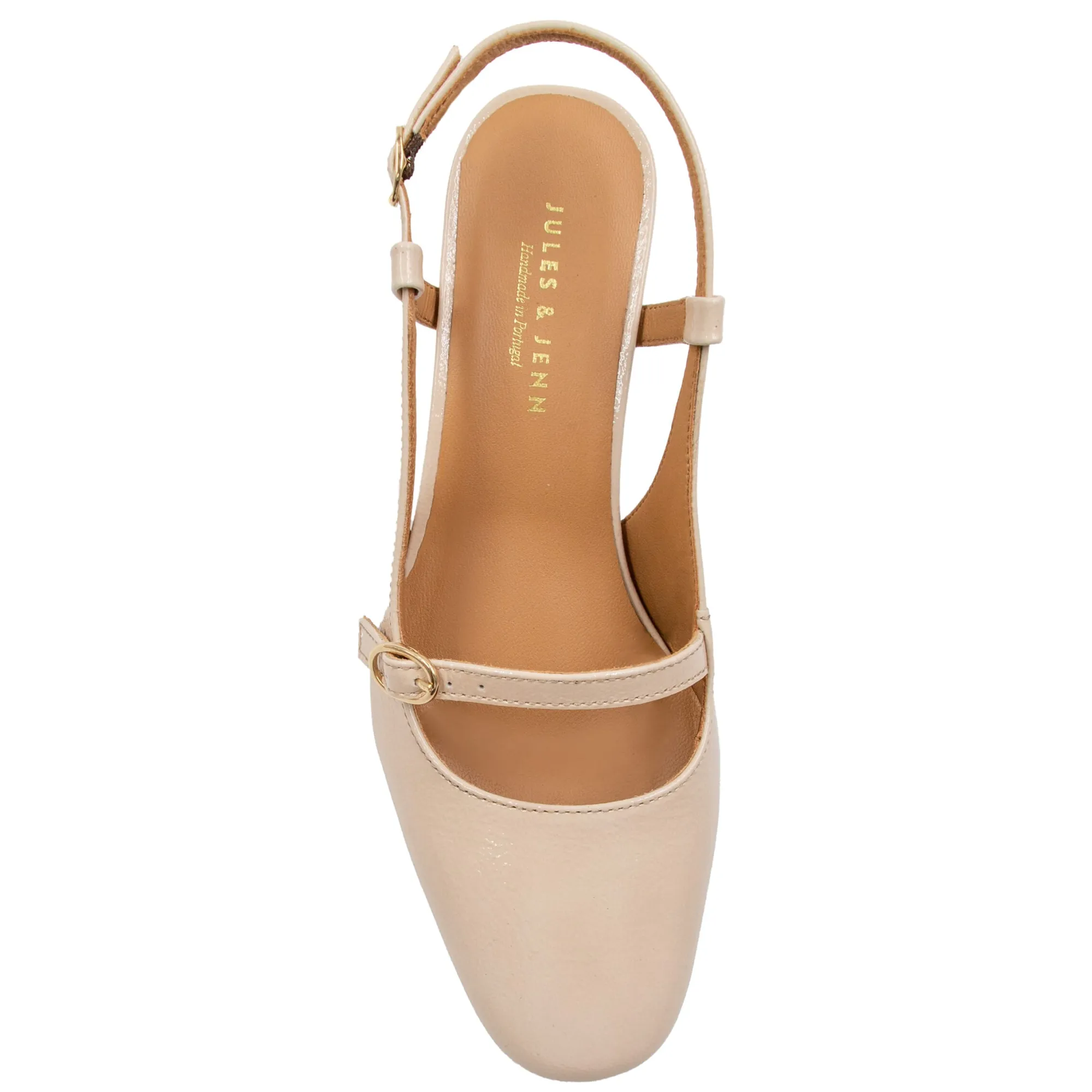Cheap Escarpins slingback cuir vernis Femme Sandales|Escarpins
