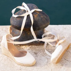 Fashion Espadrilles compensées recyclées Femme Dressing Recyclé|Sandales