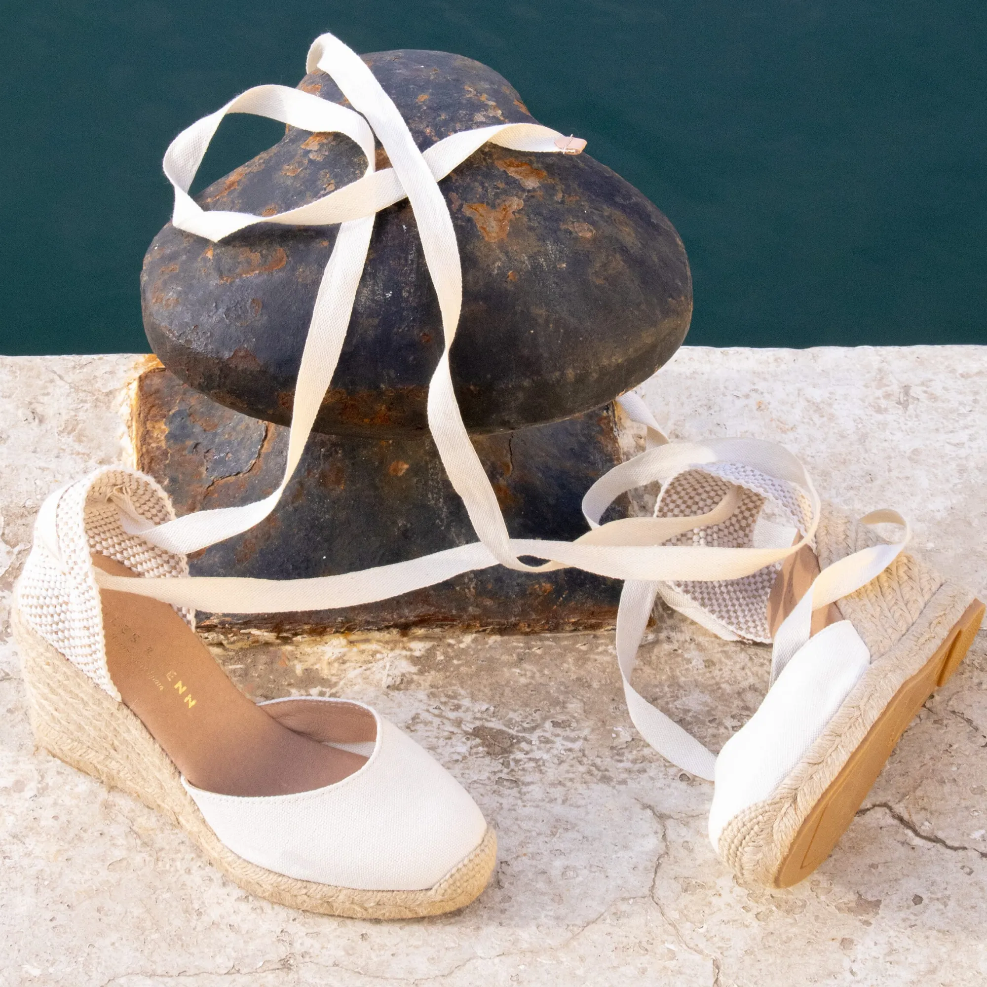 Fashion Espadrilles compensées recyclées Femme Dressing Recyclé|Sandales
