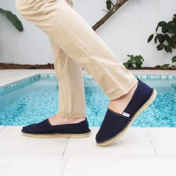 Best Sale Espadrilles toile coton bleu Femme Espadrilles & Sandales|Espadrilles