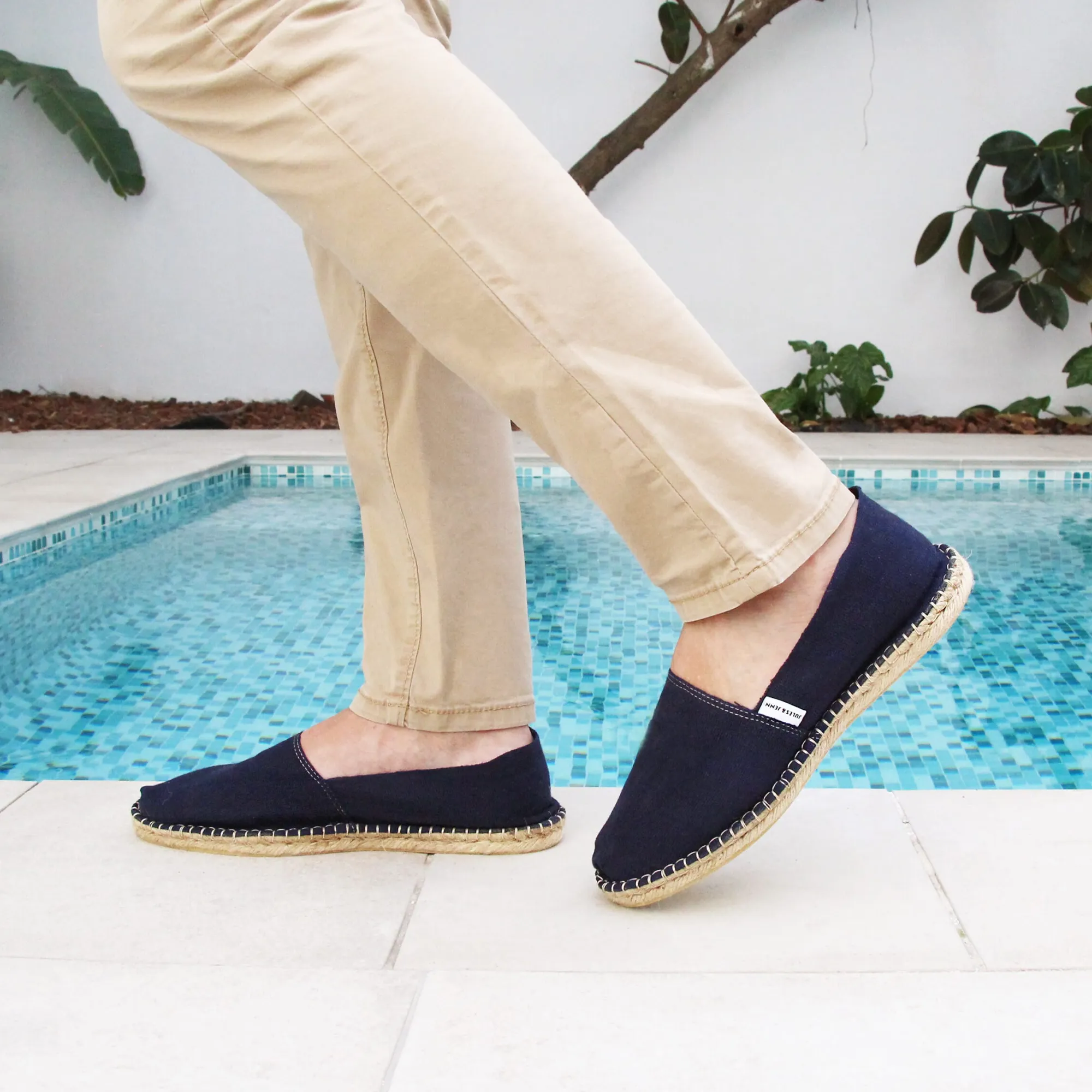 Best Sale Espadrilles toile coton bleu Femme Espadrilles & Sandales|Espadrilles