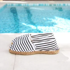 Best Sale Espadrilles toile coton noir doré Femme Dressing Recyclé|Espadrilles
