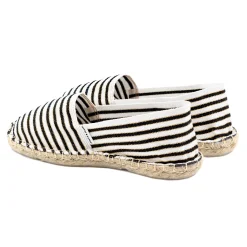 Best Sale Espadrilles toile coton noir doré Femme Dressing Recyclé|Espadrilles