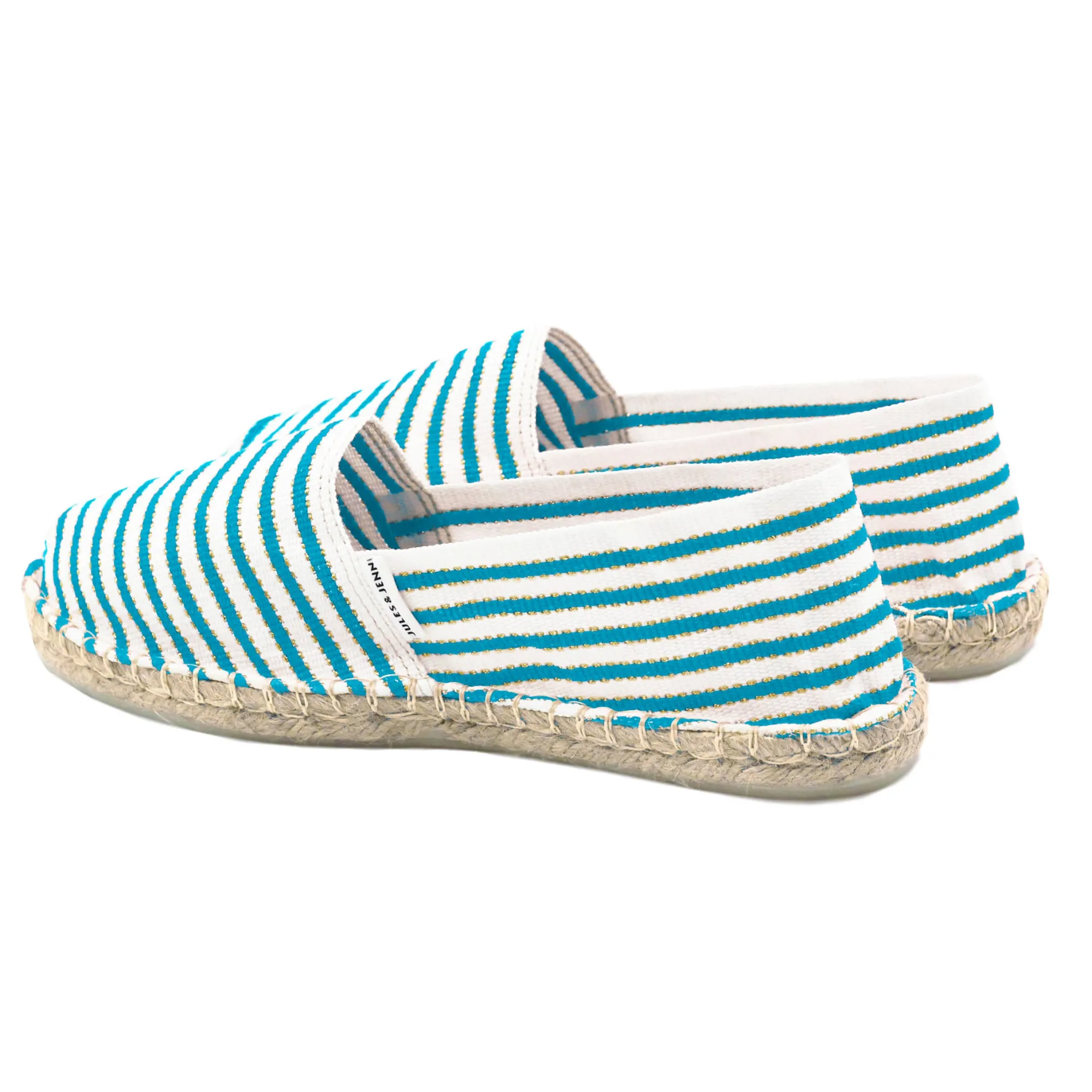 Sale Espadrilles toile coton turquoise Femme Dressing Recyclé|Espadrilles