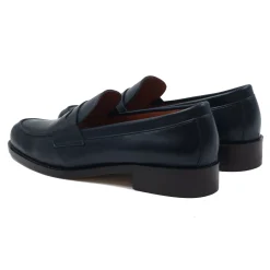New Mocassins cuir bleu Femme Mocassins & Derbies