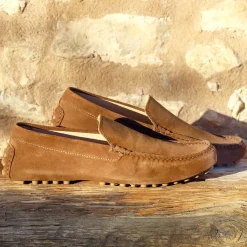 Online Mocassins cuir daim Homme Mocassins