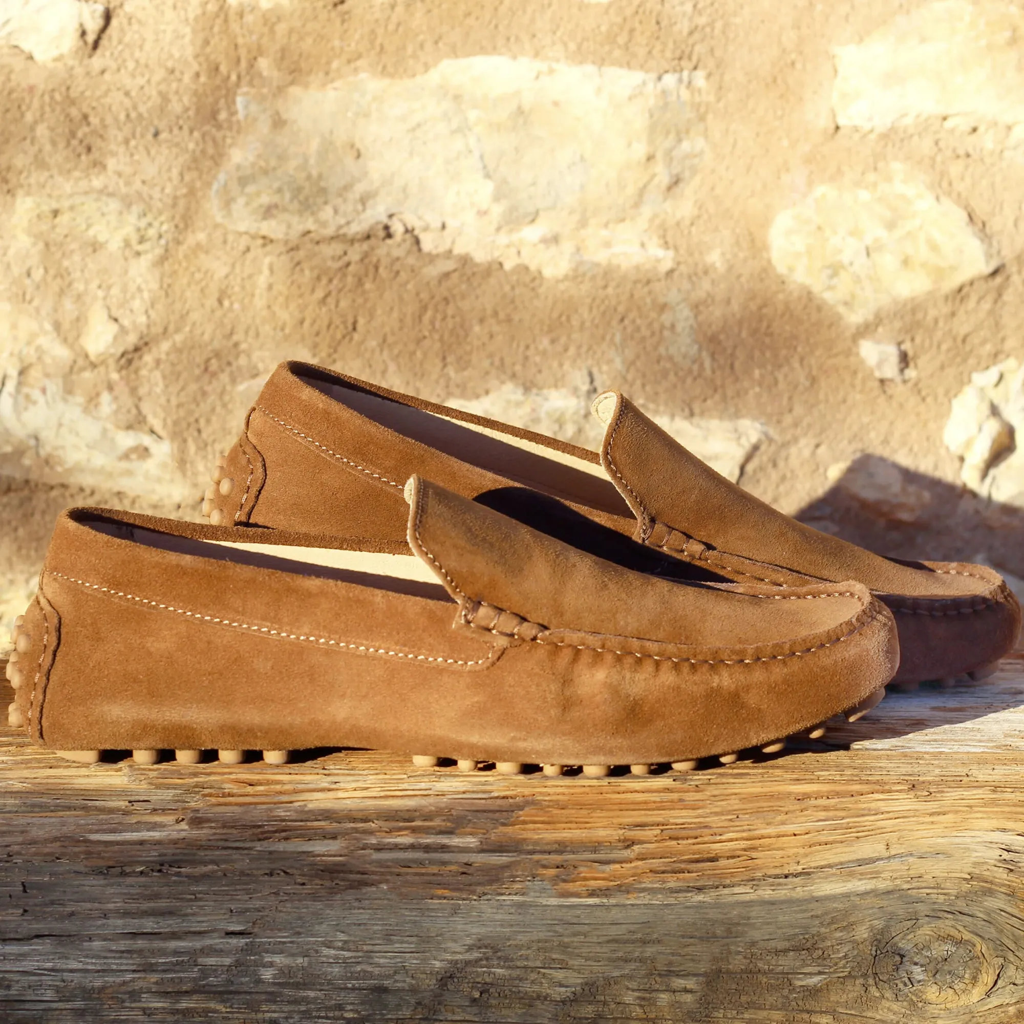Online Mocassins cuir daim Homme Mocassins