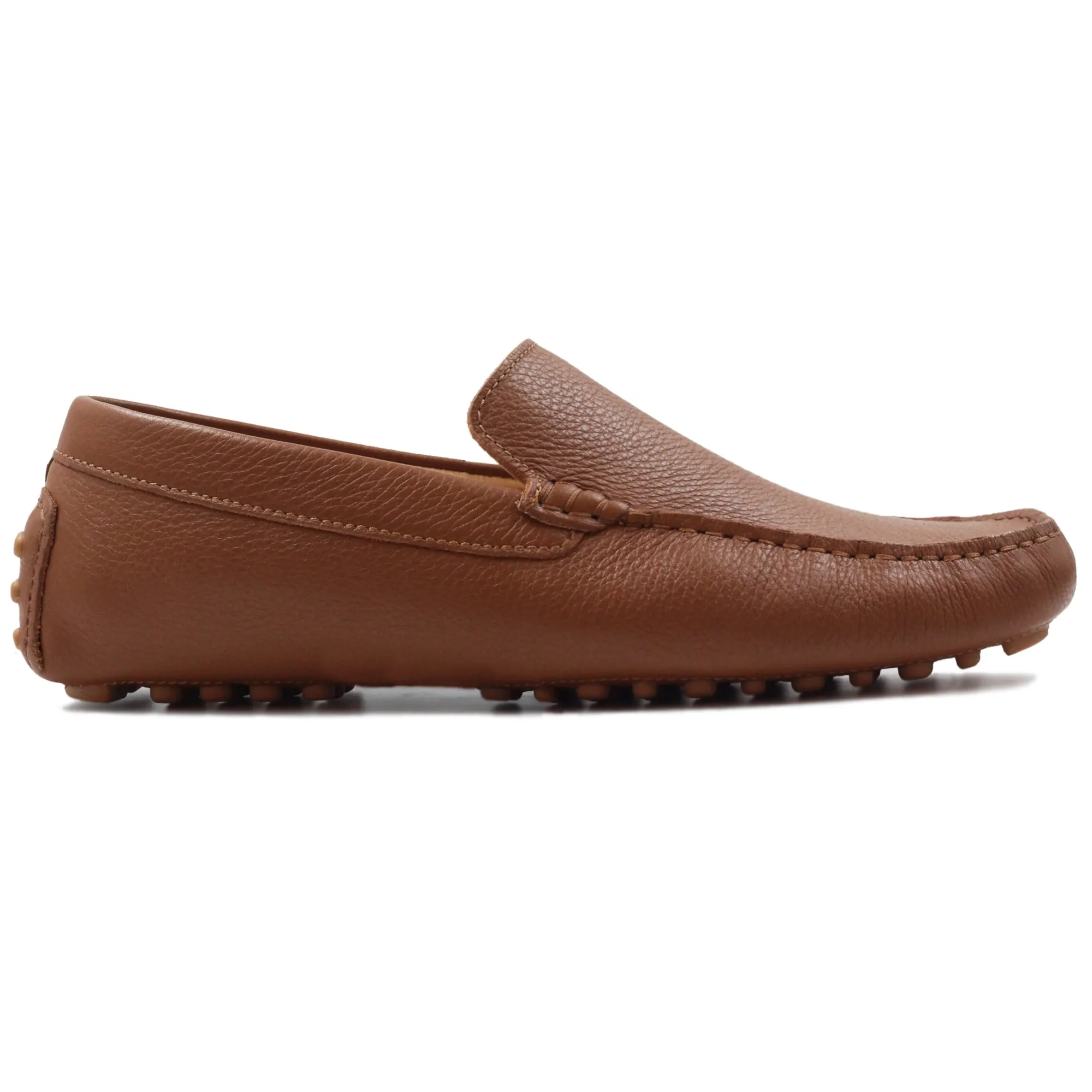 Shop Mocassins cuir grainé Homme Fins De Série Solidaires