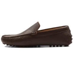 Sale Mocassins cuir grainé Homme Fins De Série Solidaires