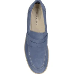 Hot Mocassins espadrilles cuir bleu Homme Mocassins