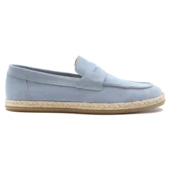 Best Mocassins espadrilles cuir bleu clair Homme Mocassins