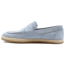 Best Mocassins espadrilles cuir bleu clair Homme Mocassins