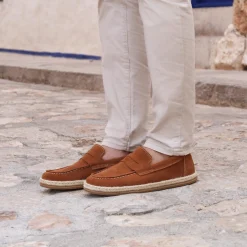 Cheap Mocassins espadrilles cuir Homme Mocassins